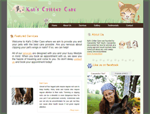 Tablet Screenshot of katscrittercare.com